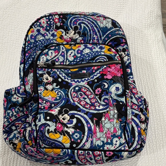 Vera Bradley Handbags - Vera Bradley Disney Paisley Mickey Mouse Backpack - Black and Pink